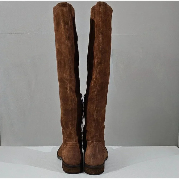 NEW Born Borman Over The Knee Boot Womens 7 Copper Suede Tall Round Toe Fall - Picture 8 of 15